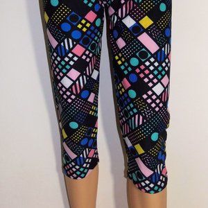 New Mix PARTY TIME Brushed Fiber Capri Leggings